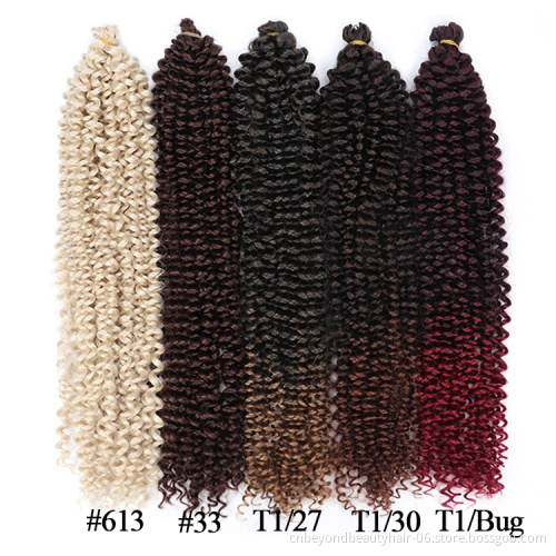 Wholesale  Passion Twist Pre looped Braiding Synthetic Crochet Braid Hair 22 inch Water Wave Passion Twist Hair